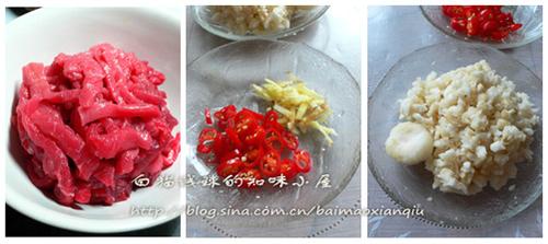 雪泥牛肉丝的做法(荸荠牛肉丝)